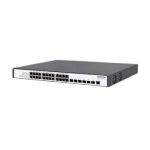 24-Port Gigabit RJ45 + 6-Port 10G SFP+ L3 Stackable Managed Switch (2 power slots, single hot-swap AC-220V power supply, with cooling fan, 1U, 19-inch rack-mounted installation) - Image 2
